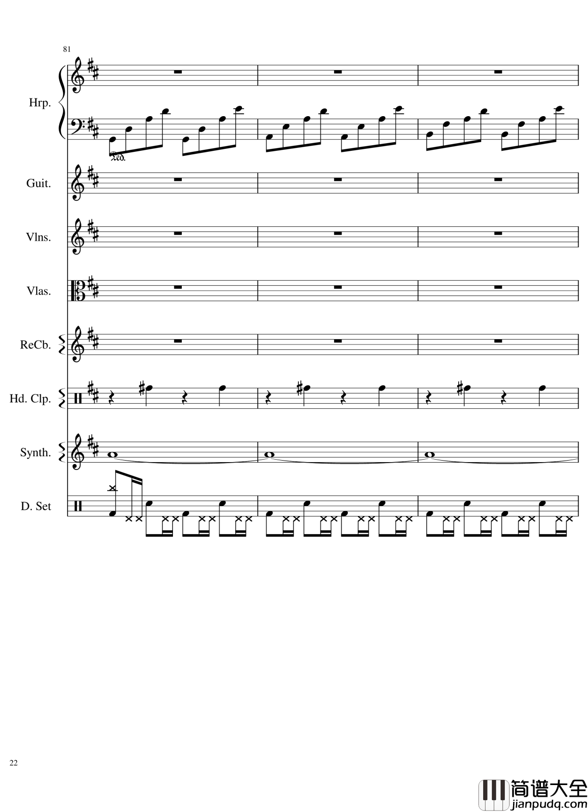 Take_me_hand钢琴谱_总谱_DAISHI_DANCE