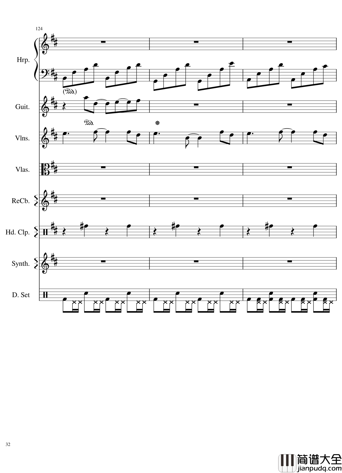 Take_me_hand钢琴谱_总谱_DAISHI_DANCE