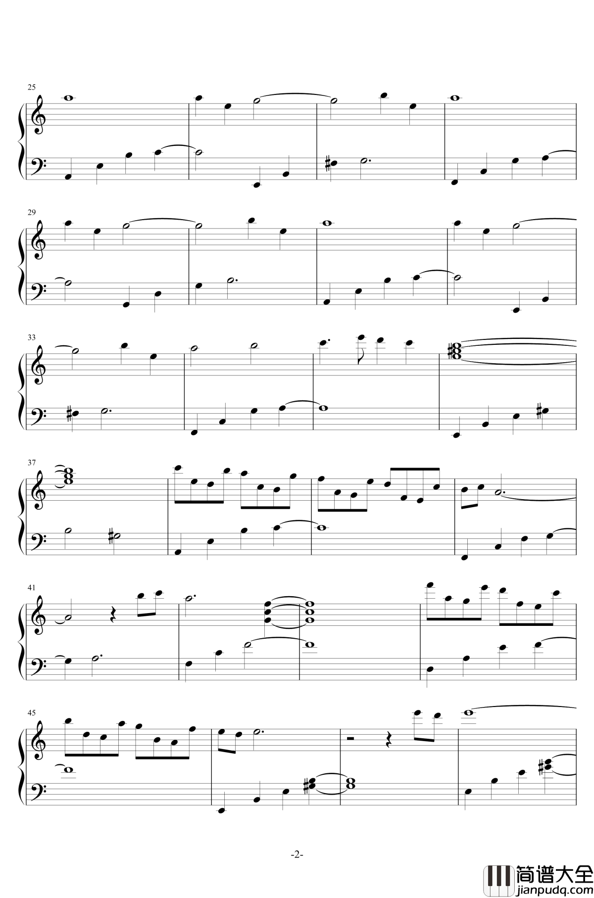 幻化人形钢琴谱_新白娘子传奇