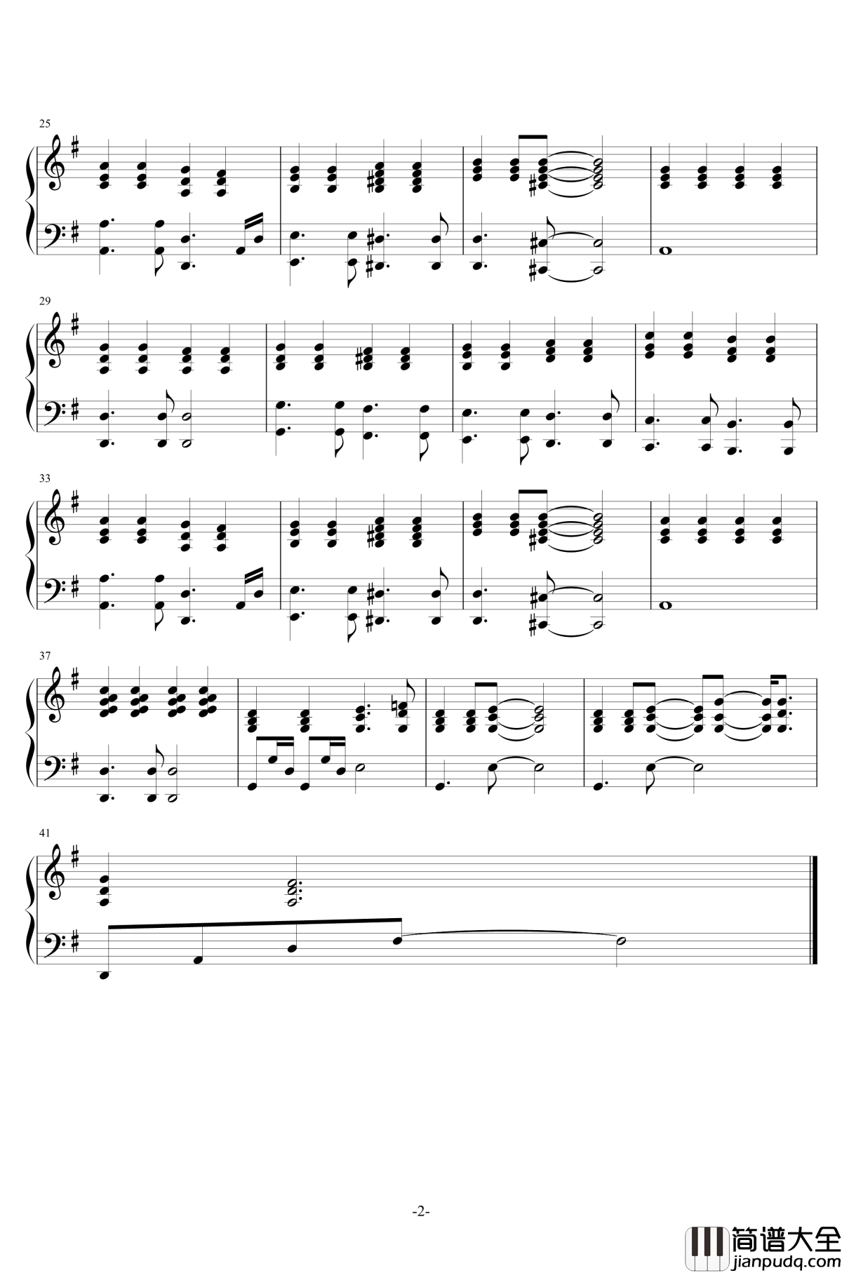 世界末日钢琴谱_周杰伦