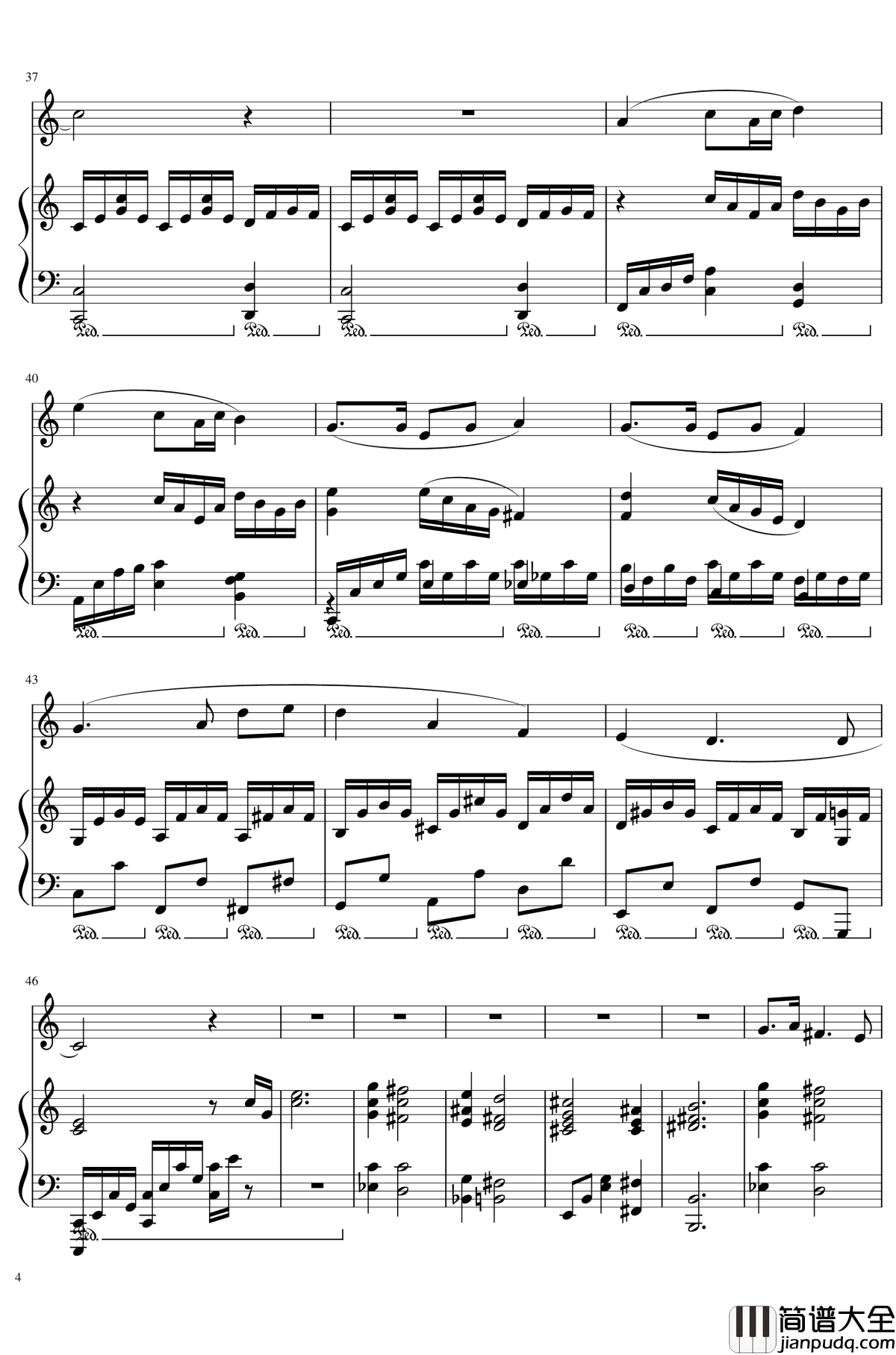 The_Weekend,_Op.116钢琴谱_一个球