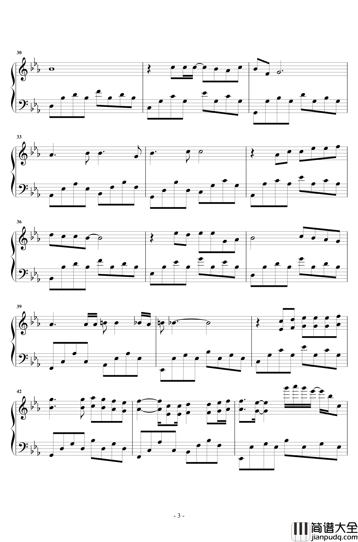 后来钢琴谱_华丽独奏_刘若英