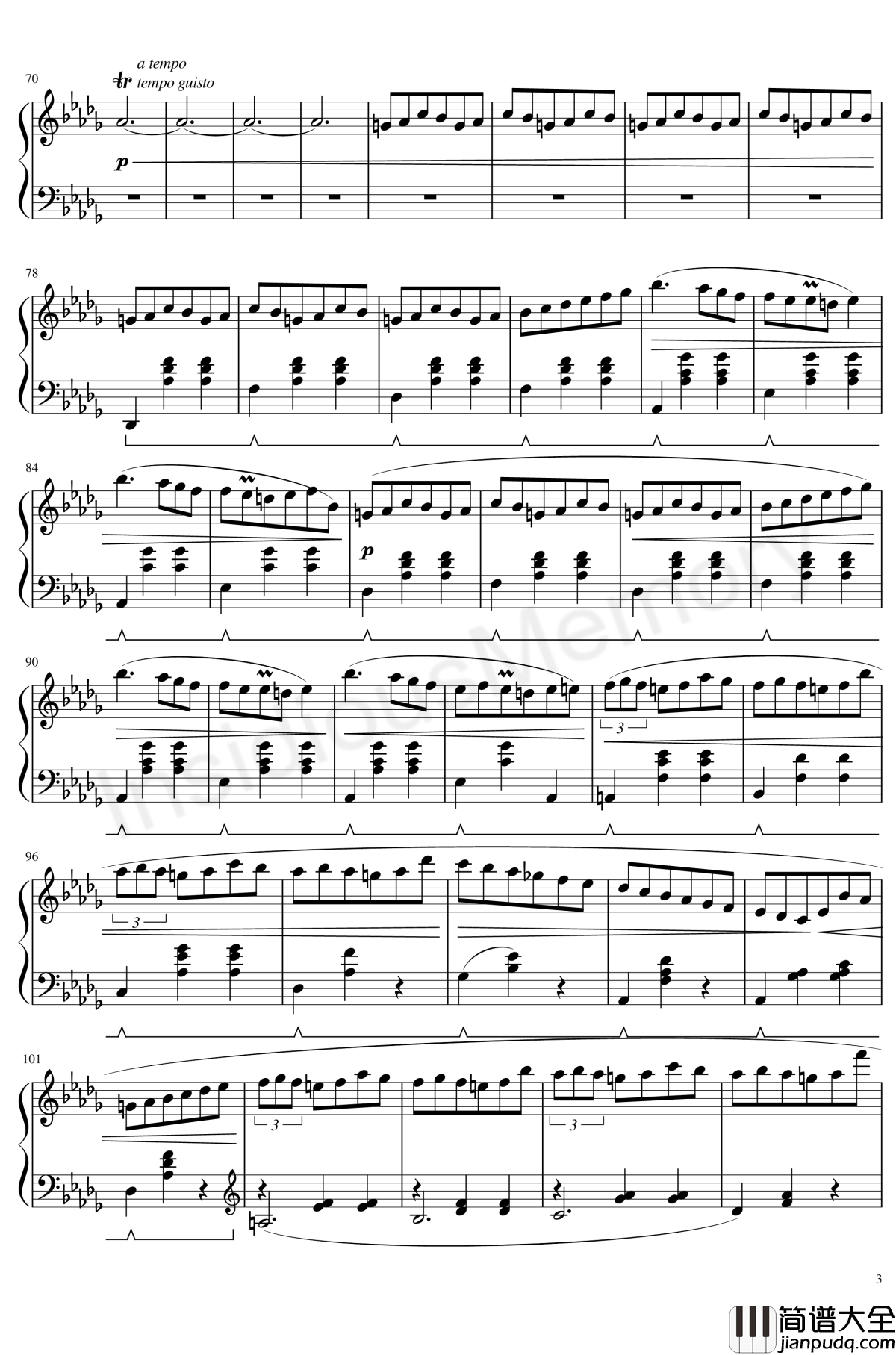 小狗圆舞曲钢琴谱_肖邦_chopin