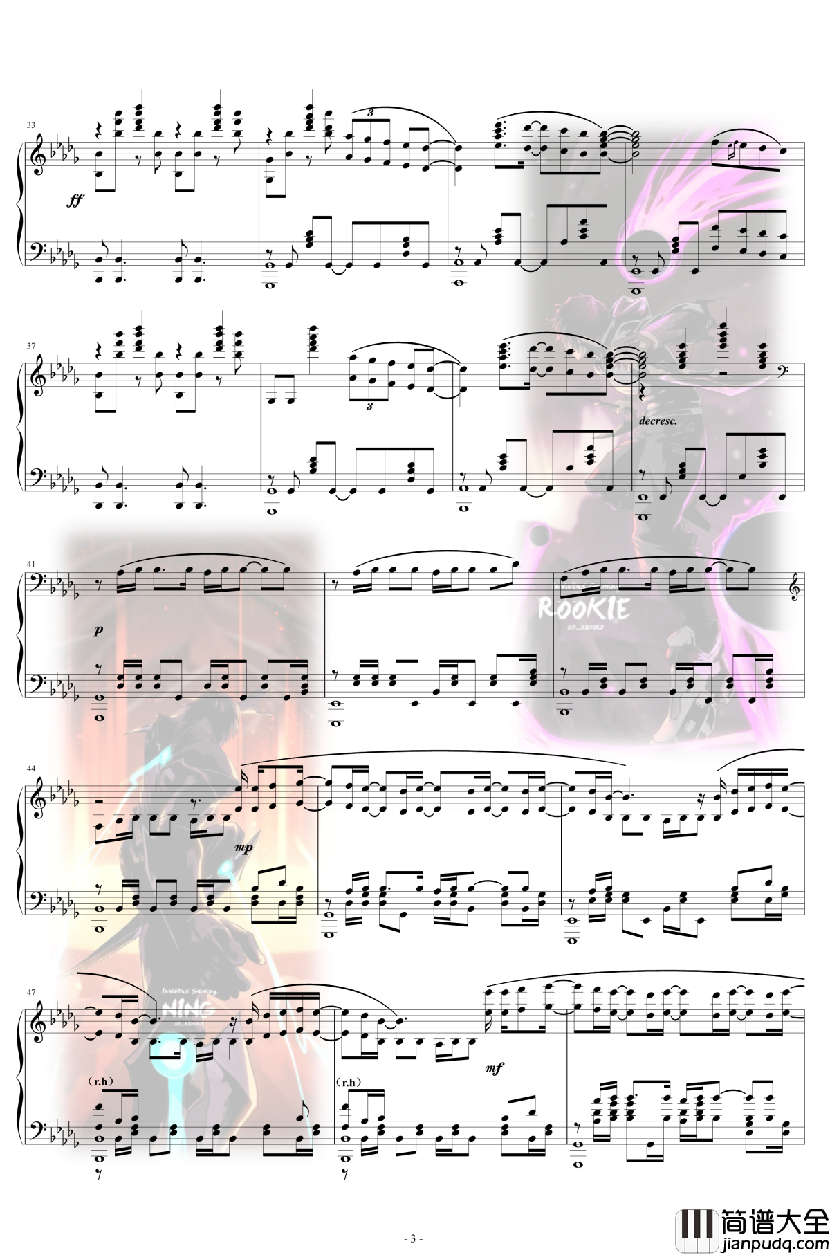 英雄联盟S8世界赛主题曲钢琴谱_英雄联盟排位