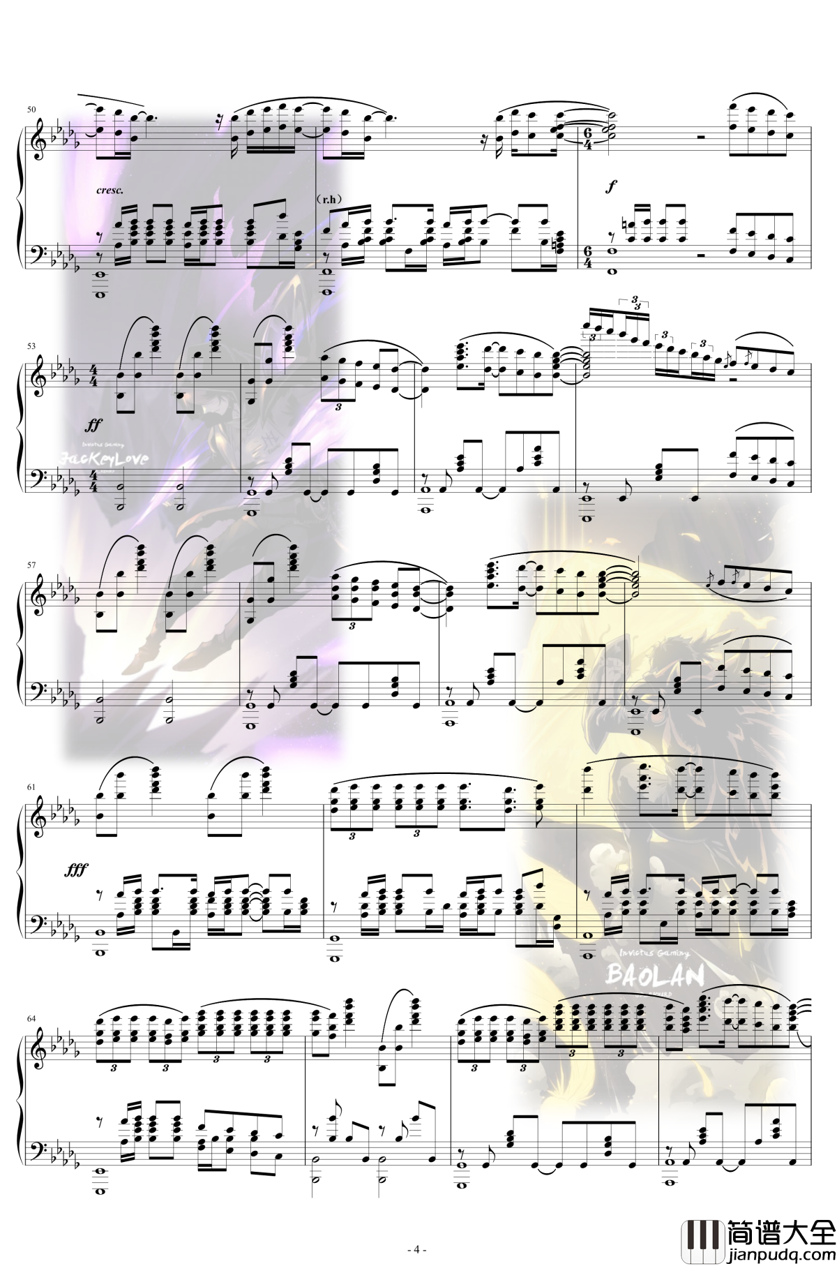 英雄联盟S8世界赛主题曲钢琴谱_英雄联盟排位