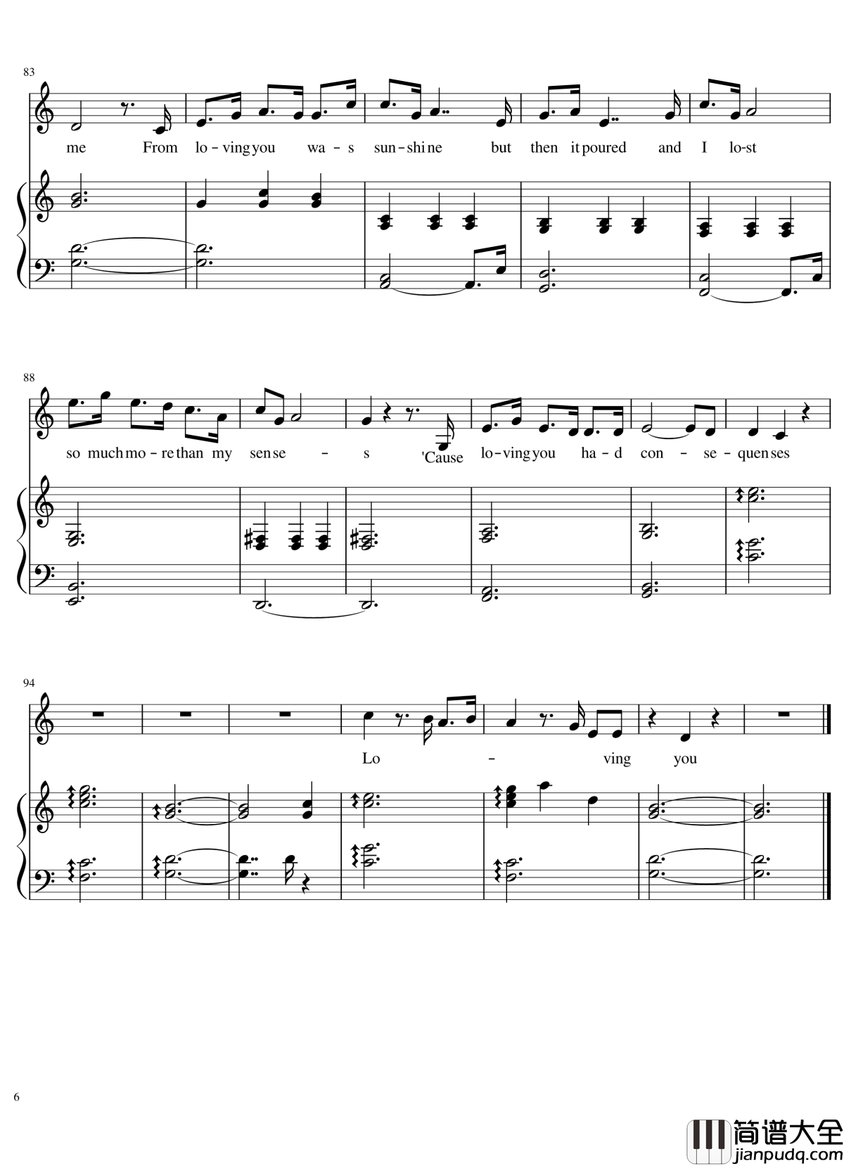 Consequences钢琴谱_弹唱谱_Camila_Cabello