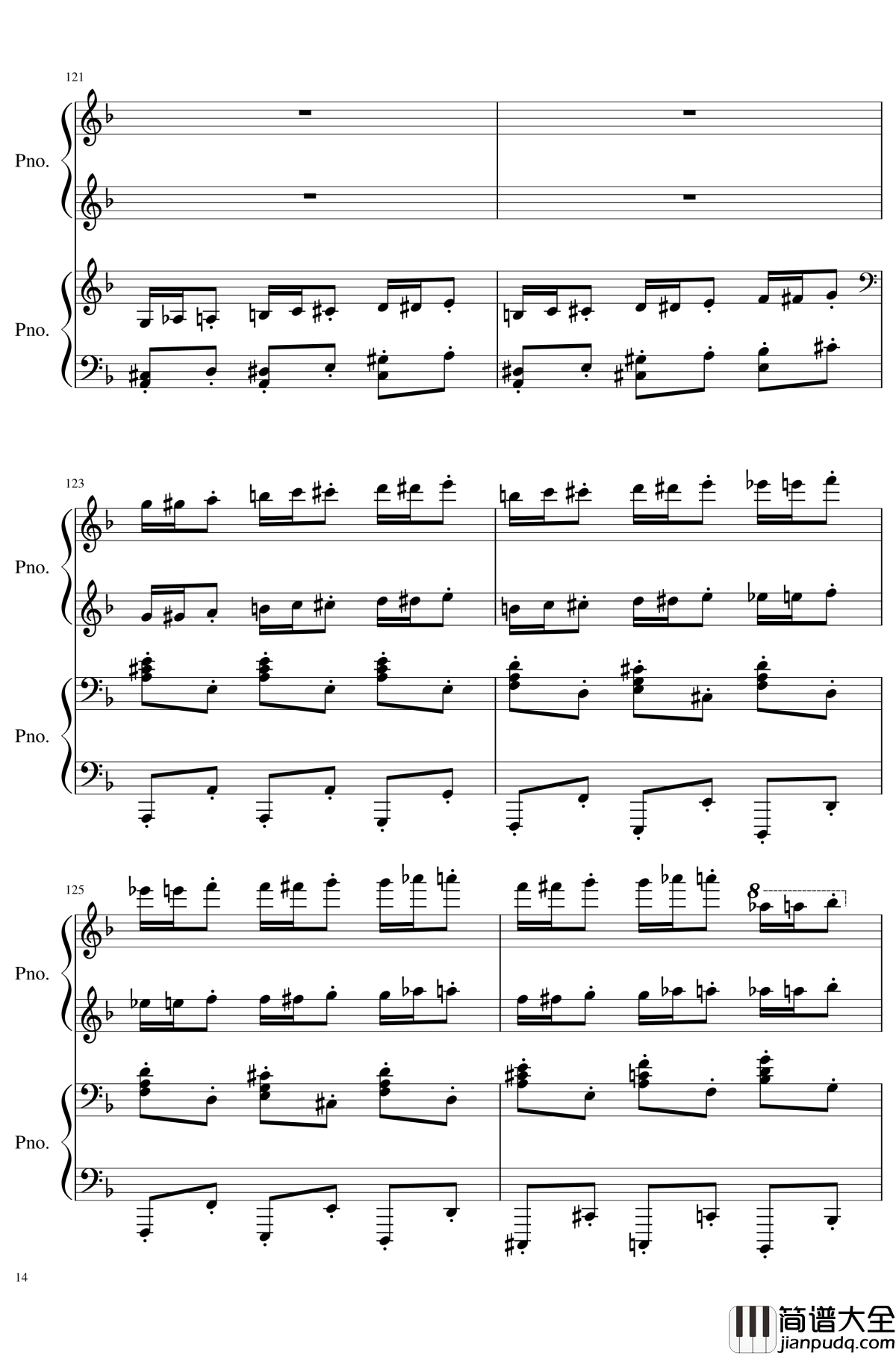 加勒比海盗钢琴谱_Rube、Anser改编