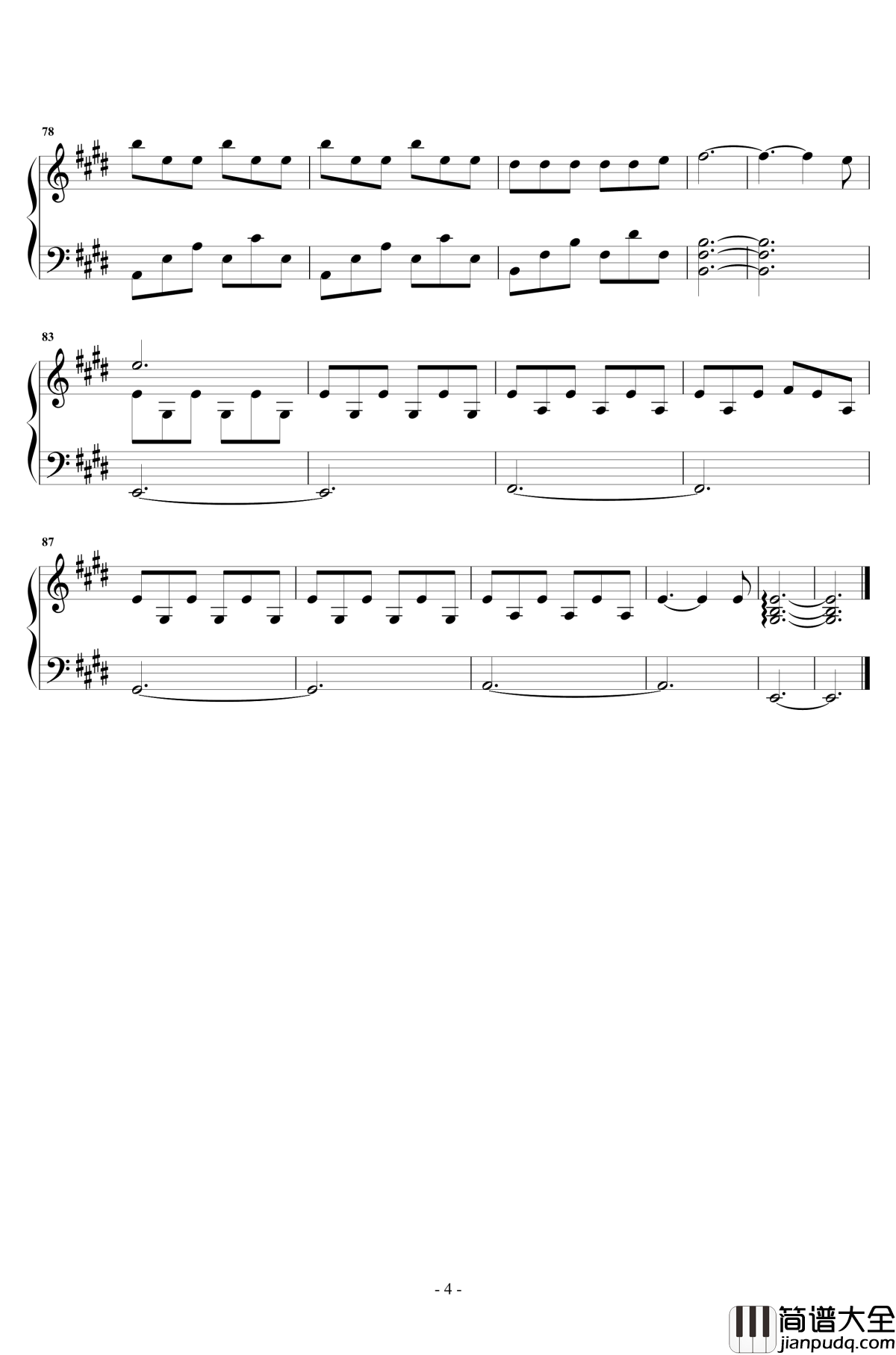 小半钢琴谱_周锐