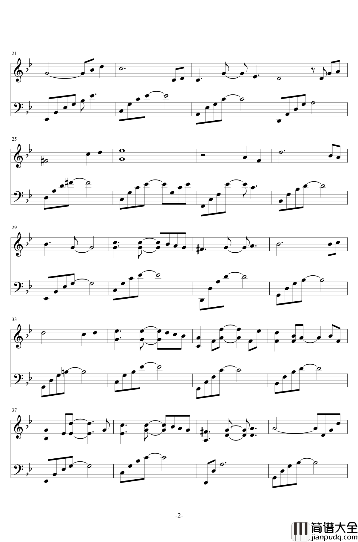 冬季恋歌钢琴谱_张信哲