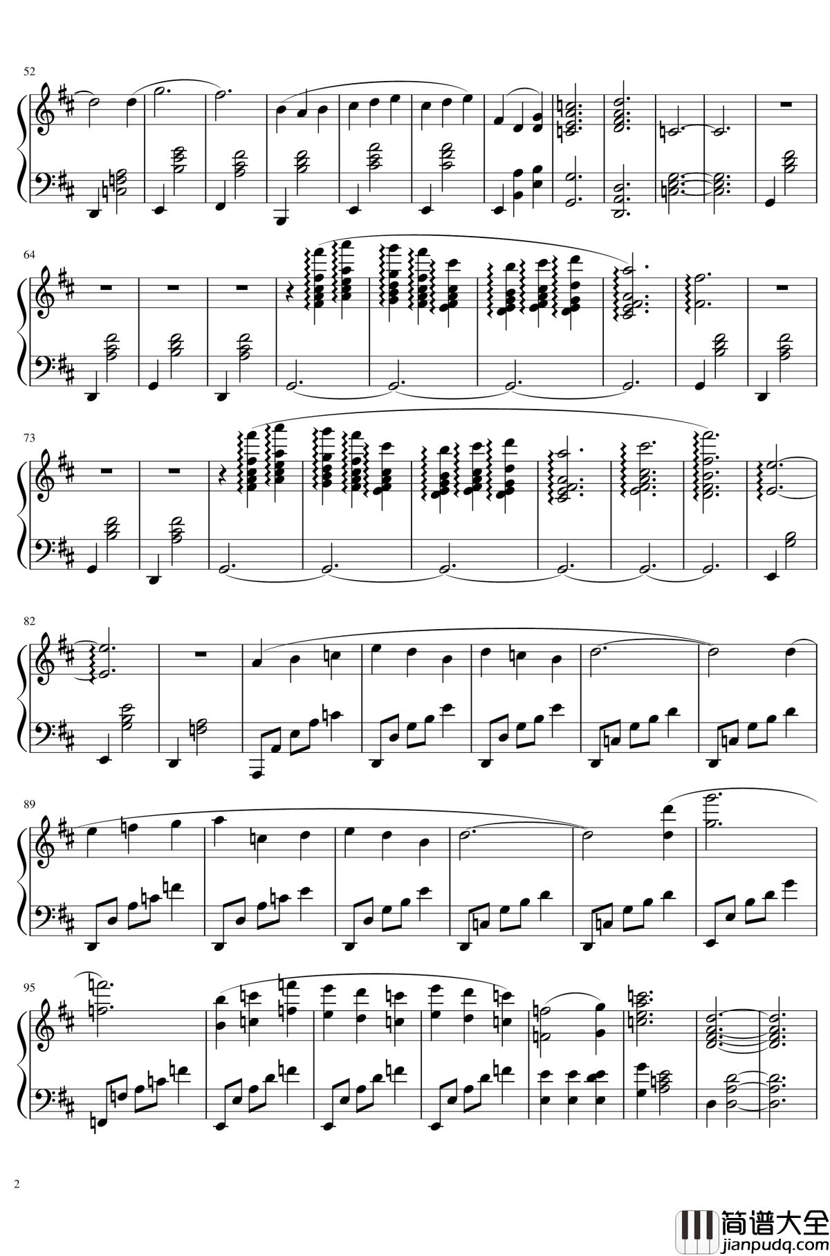 Gymnopedie_No.1钢琴谱_Maksim_Mrvica