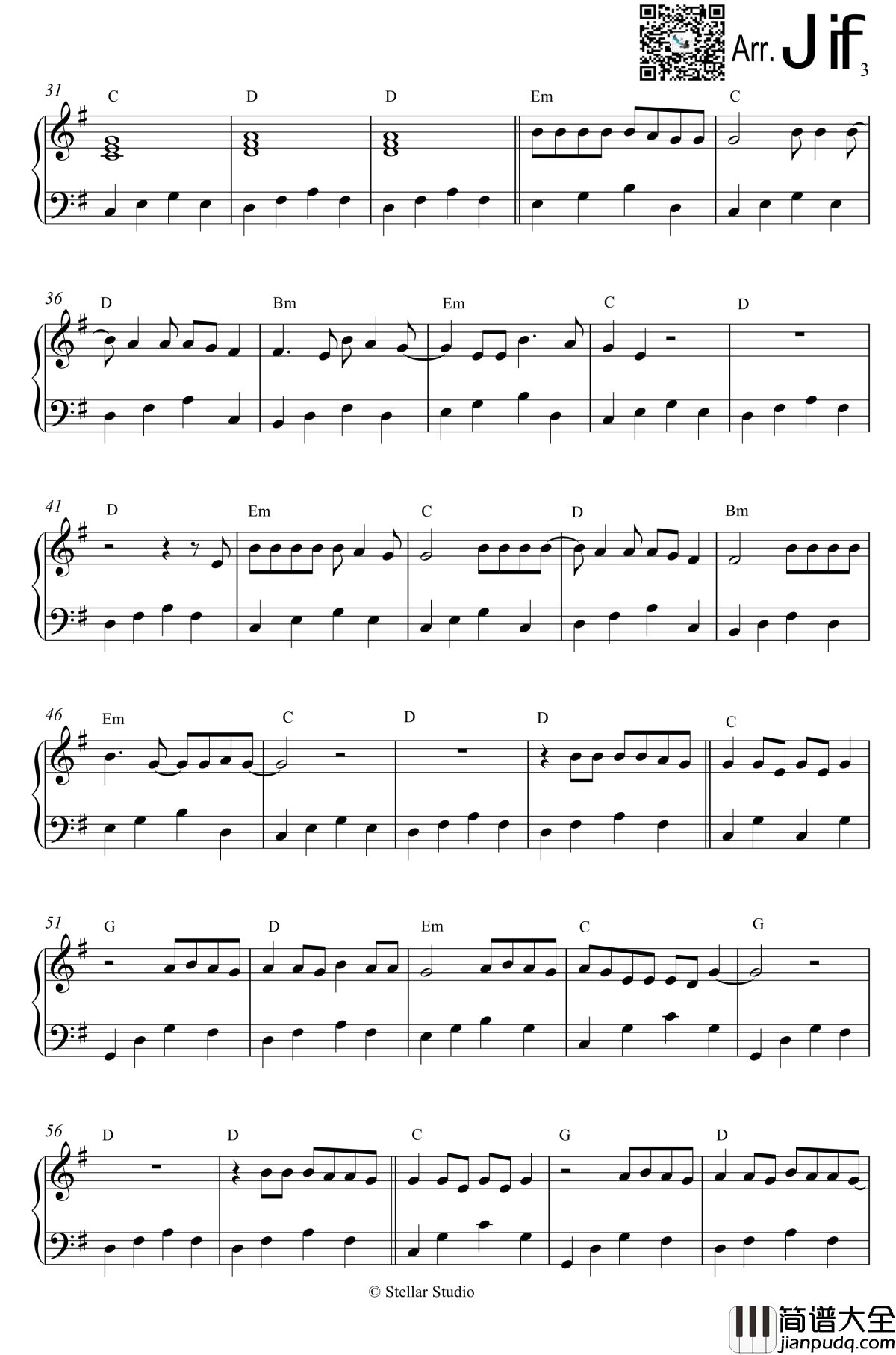 Let_Her_Go钢琴谱_Passenger