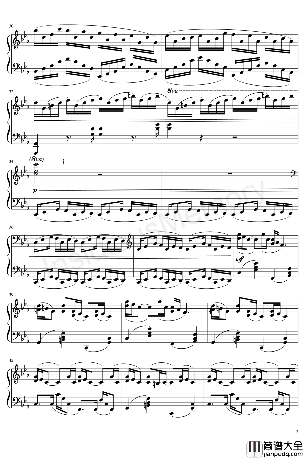 克罗地亚狂想曲钢琴谱_马克西姆_Maksim·Mrvica