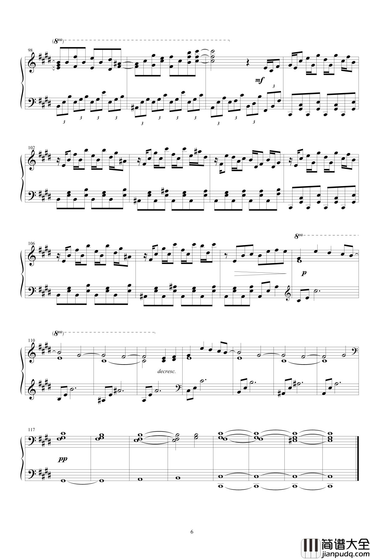 幽灵乐团_~_Phantom_Ensemble钢琴谱_东方妖妖梦_东方project