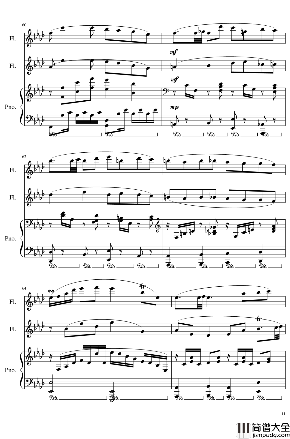 Trio_for_piano_and_2_flutes,_Op.117钢琴谱_I.Alborada_一个球