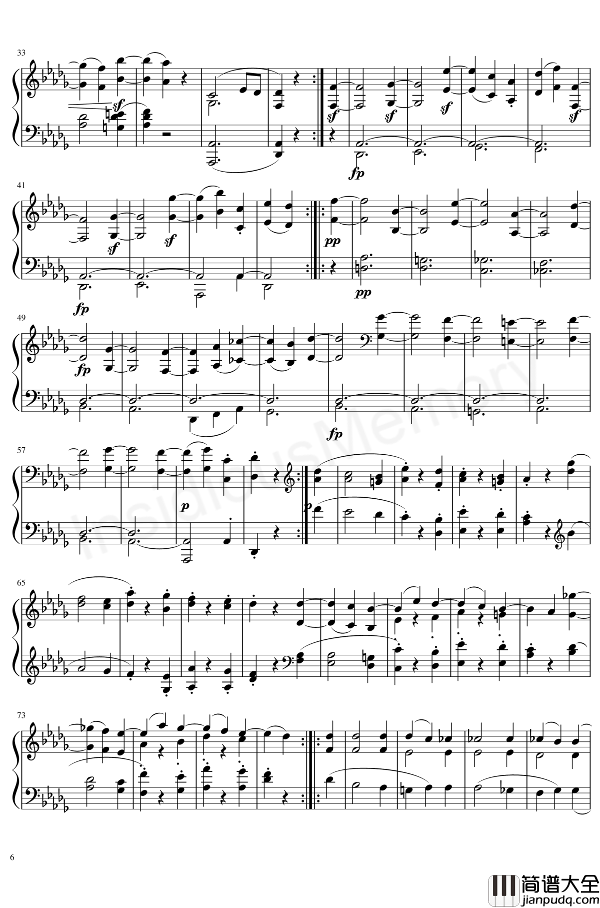 月光奏鸣曲钢琴谱_贝多芬_beethoven