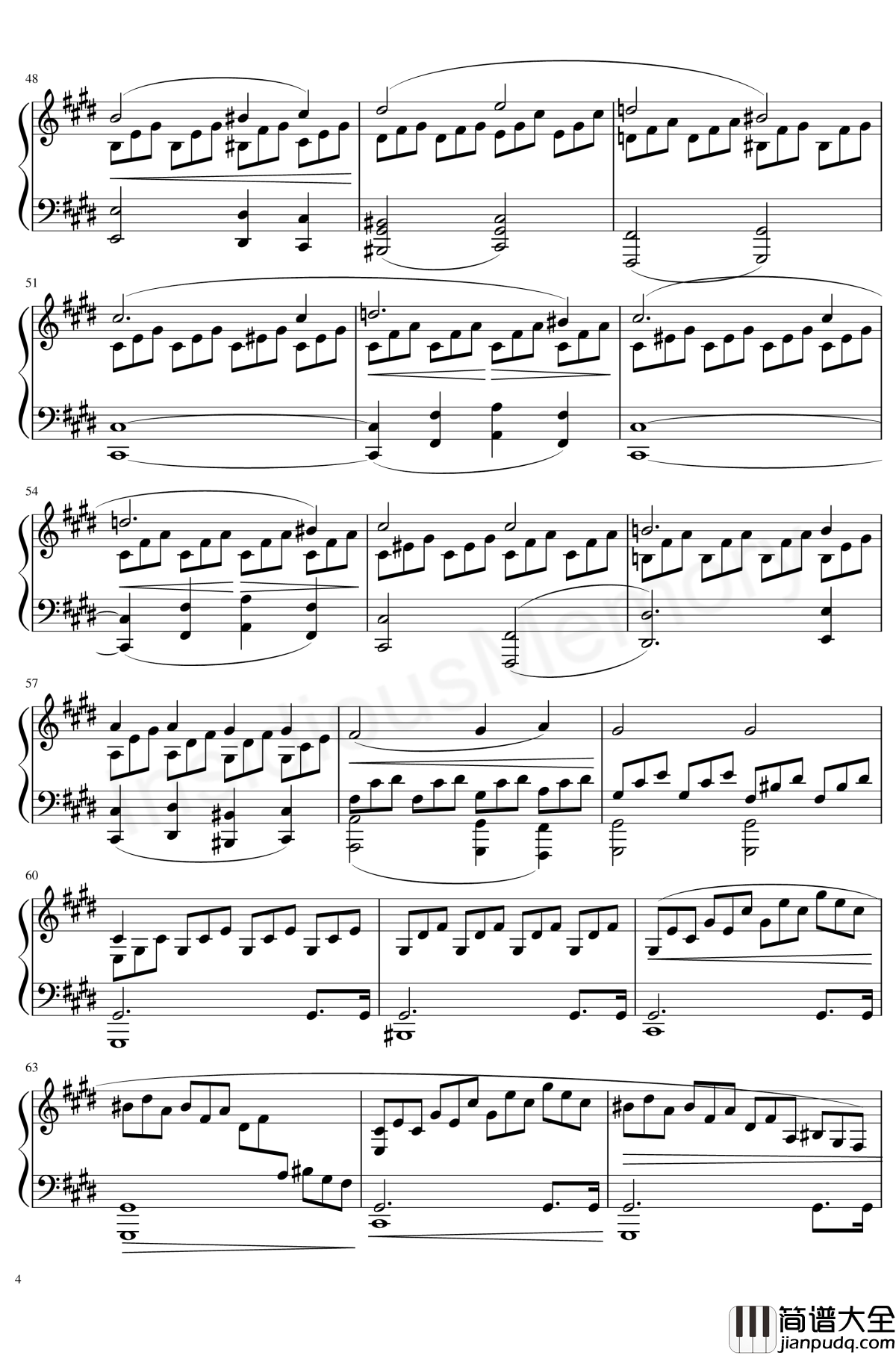 月光奏鸣曲钢琴谱_贝多芬_beethoven