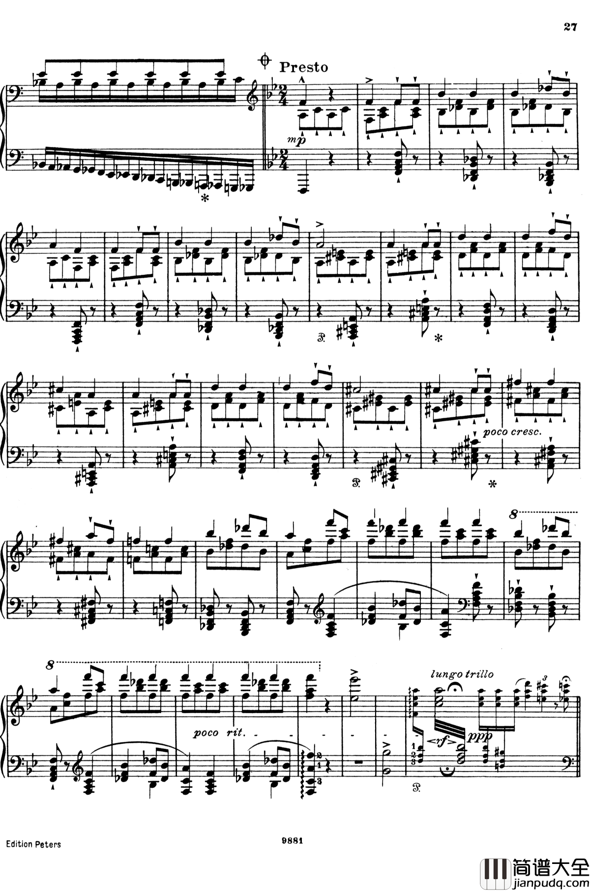 唐璜的回忆钢琴谱_李斯特_S.418_李斯特