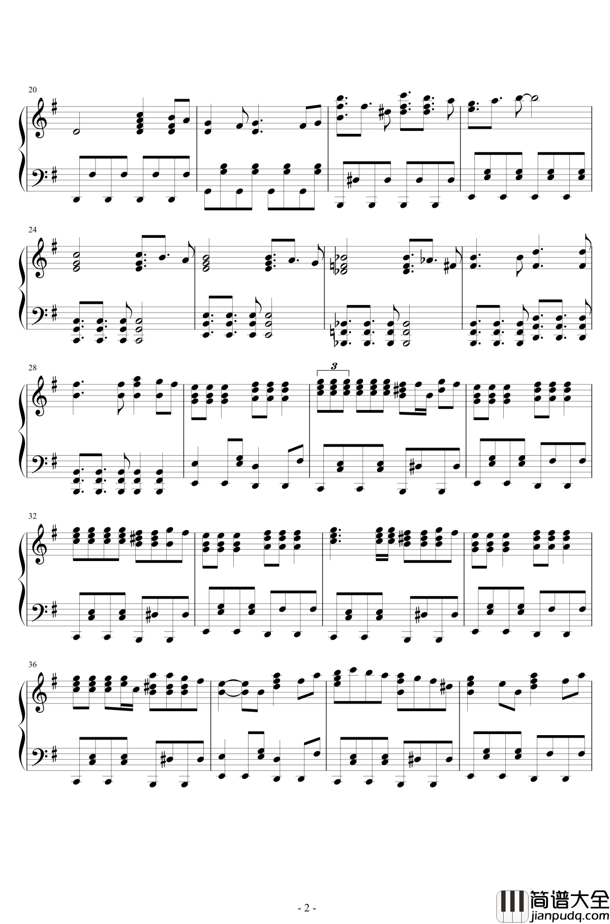 今夜も眠れない__病的な意味で钢琴谱_金爆