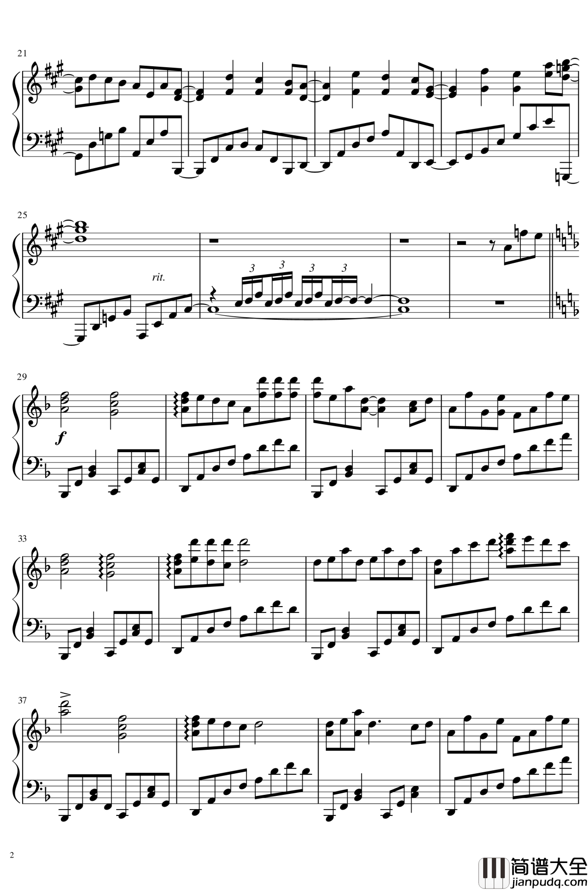 幽霊楽団_～_Phantom_Ensemble钢琴谱_东方花映冢_东方project