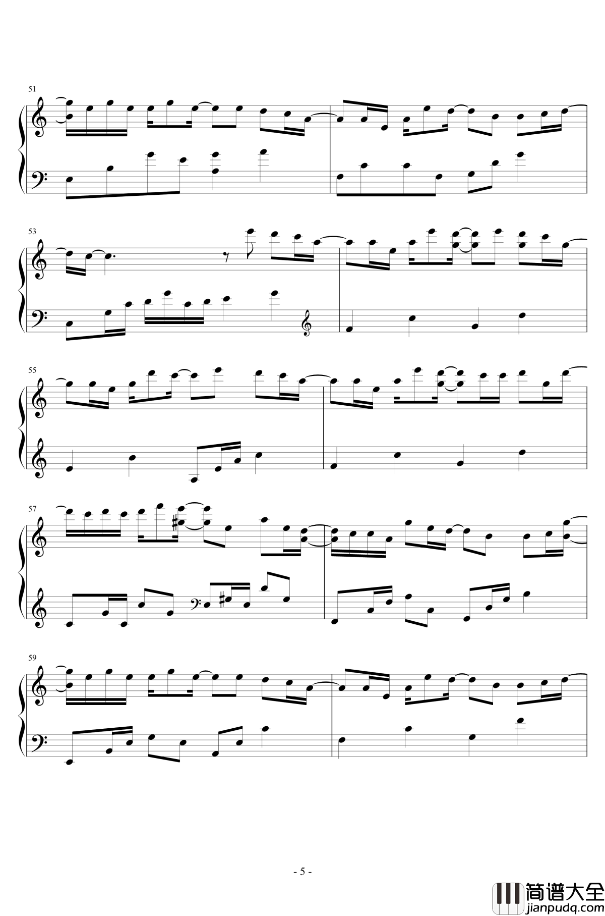 可不可以钢琴谱_昼夜版_张紫豪