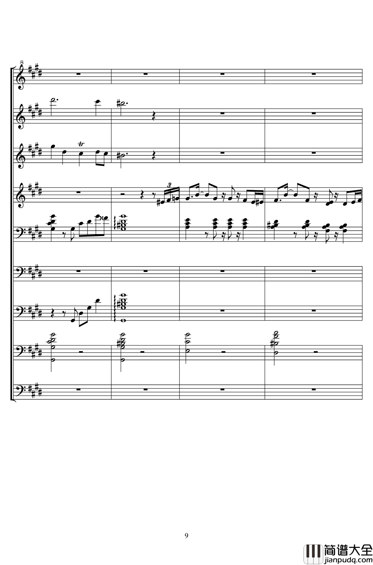 ELISA钢琴谱_二夜祭