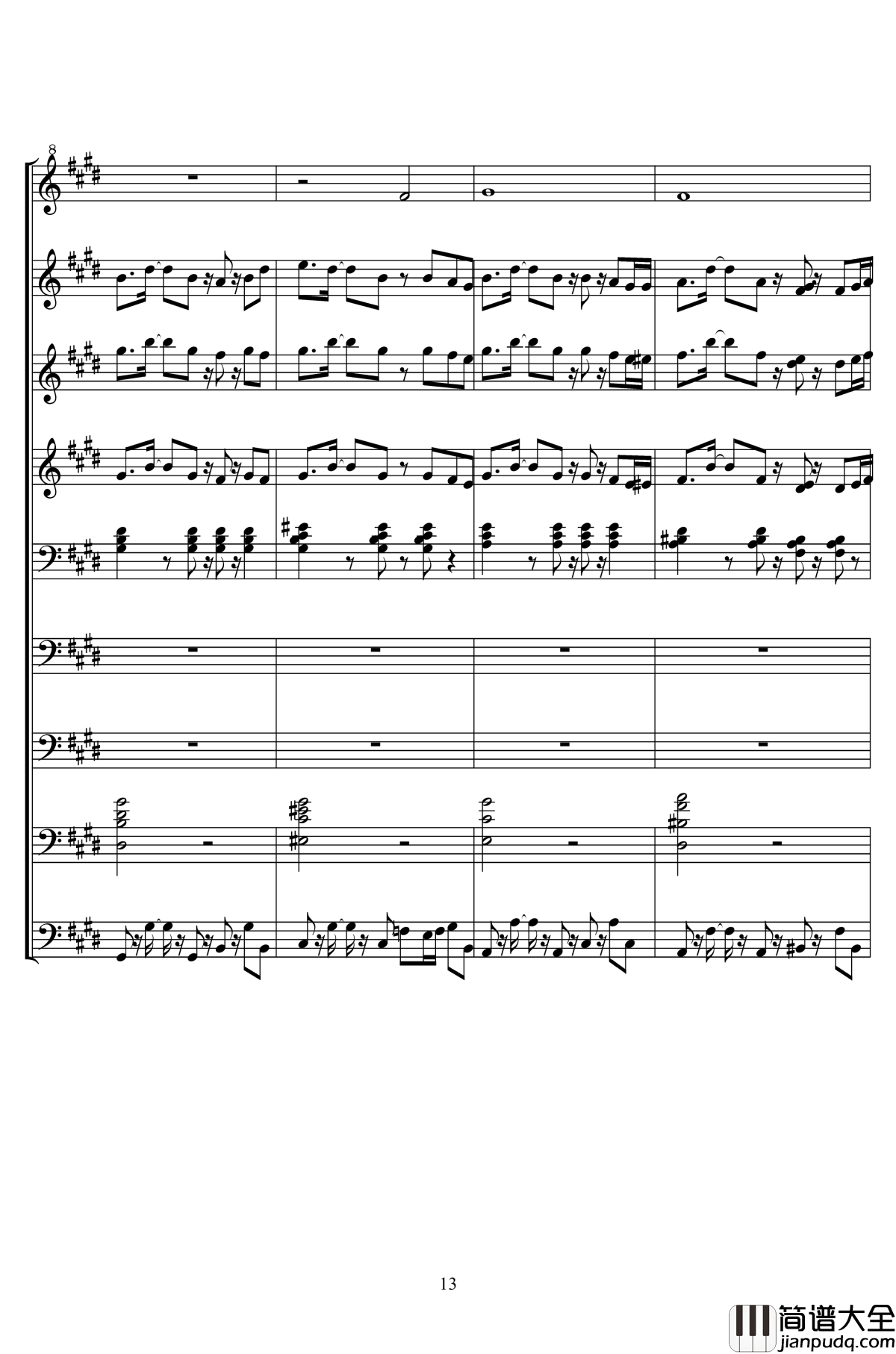 ELISA钢琴谱_二夜祭