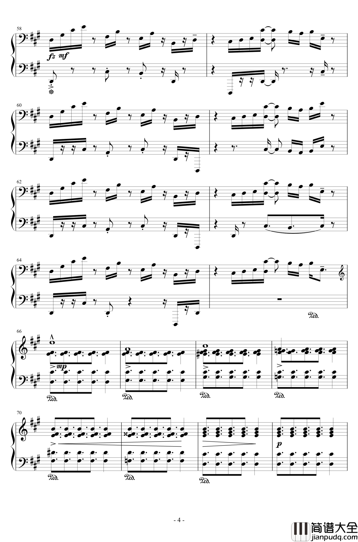 果てしないカーブ钢琴谱_Endless_Curve_H_ZETT_M