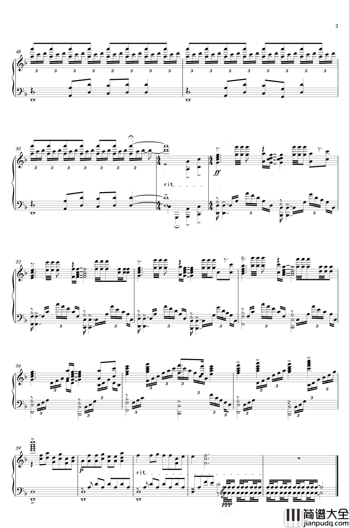 崩坏3印象曲钢琴谱_Nightglow_蔡健雅