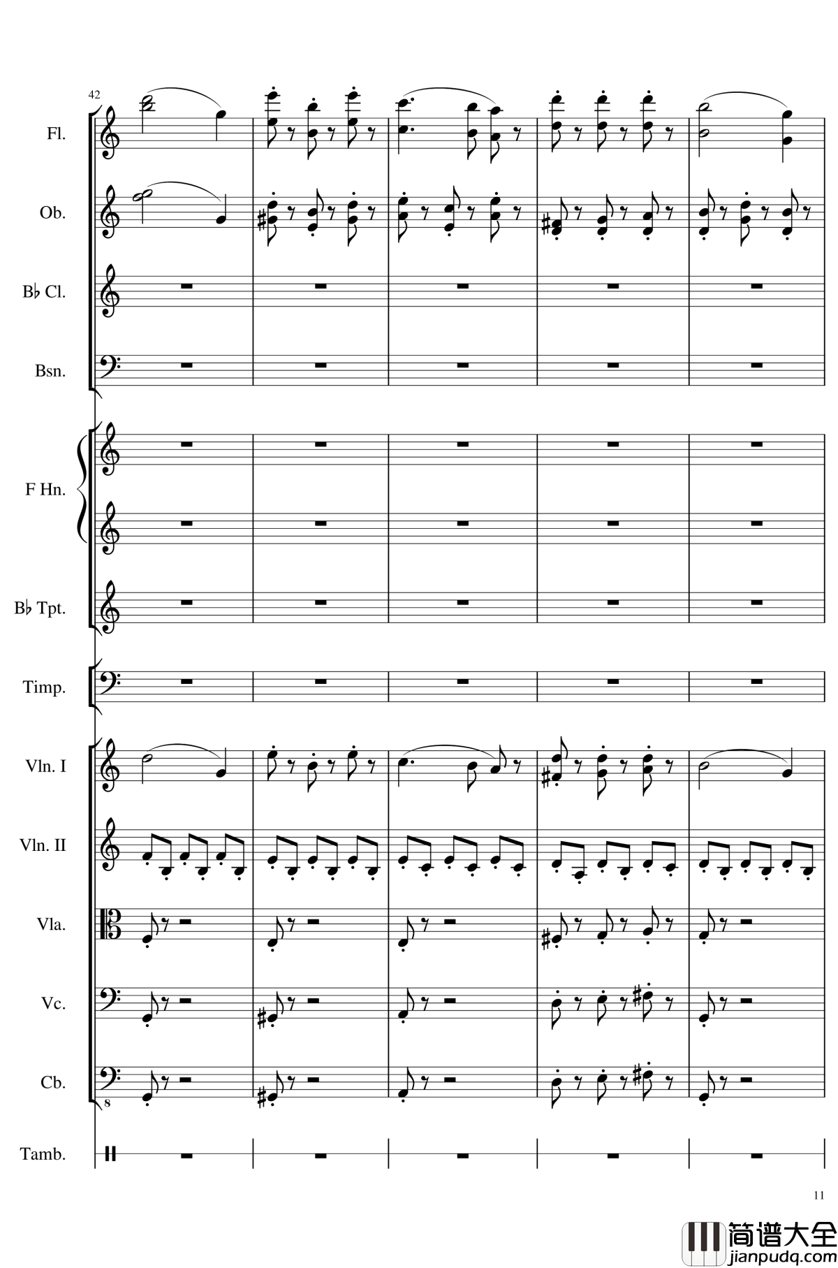 4_Contredanse_for_Chamber_Orchestra,_Op.120No.1钢琴谱_一个球