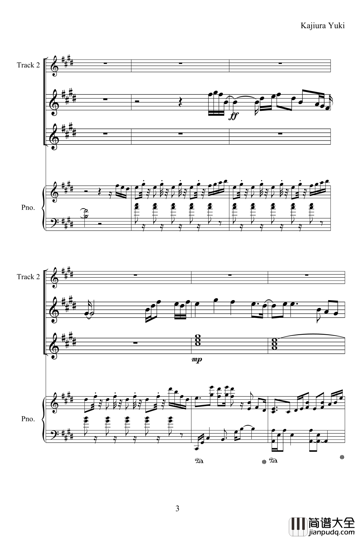 palpitation钢琴谱_尾浦游纪