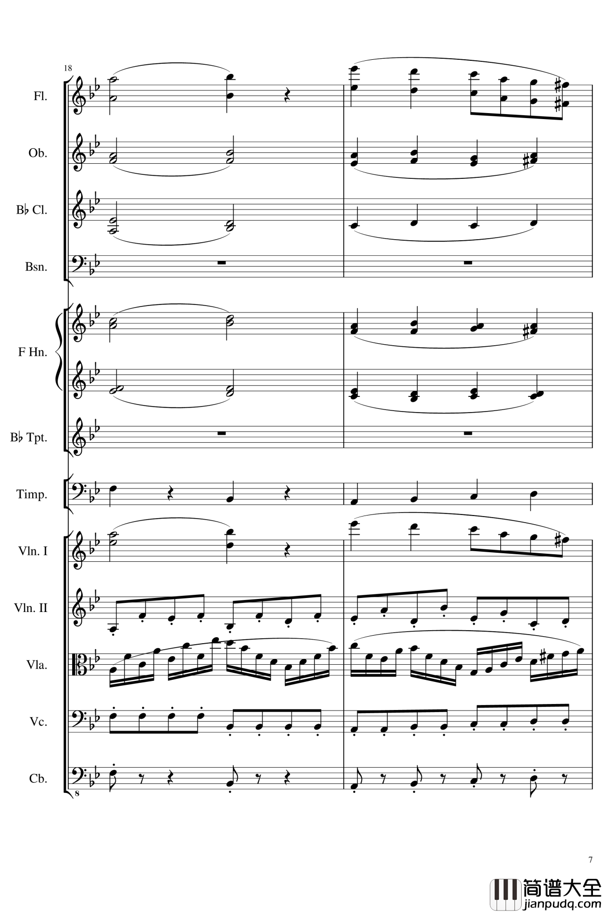 4_Contredanses_for_Chamber_Orchestra,_Op.120_No.2钢琴谱_一个球_钢琴谱