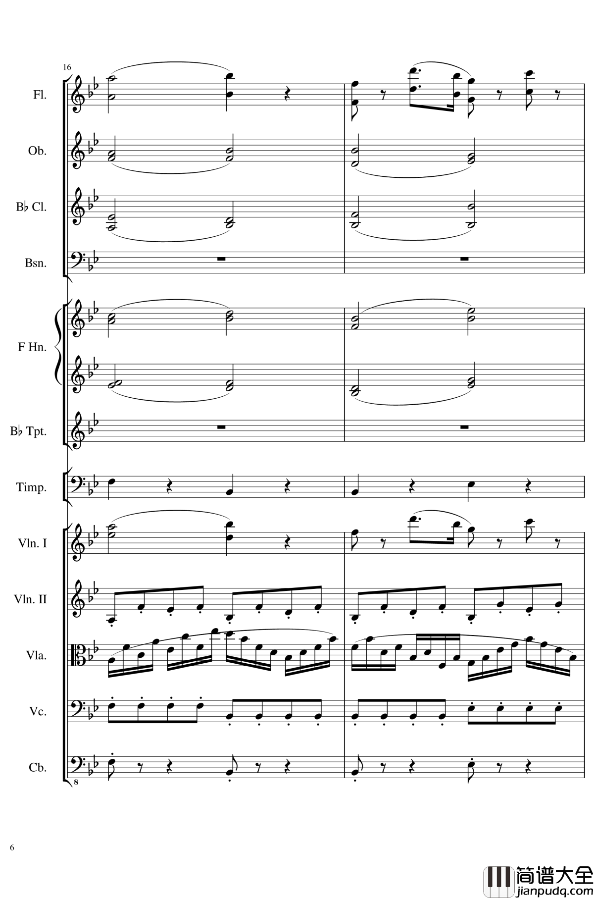 4_Contredanses_for_Chamber_Orchestra,_Op.120_No.2钢琴谱_一个球_钢琴谱