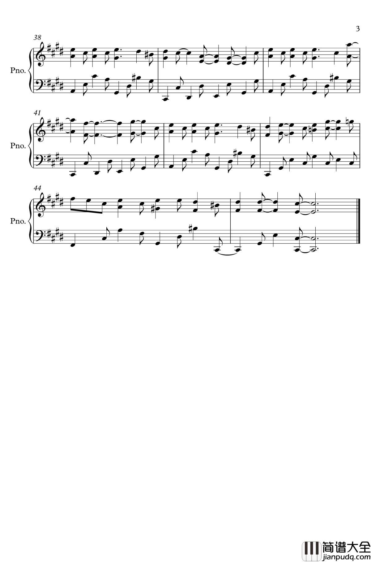 小丑的品格钢琴谱_双笙