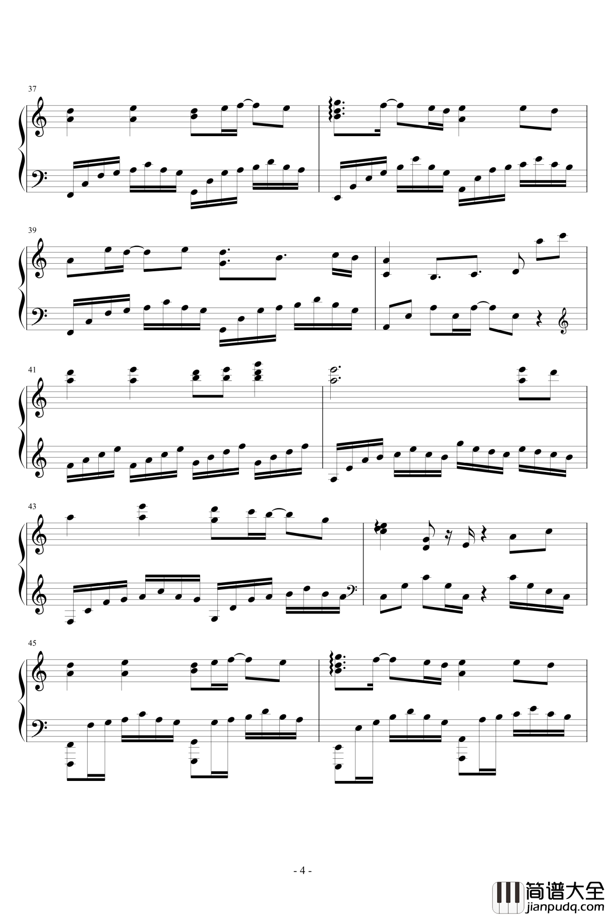 不染钢琴谱_香蜜沉沉烬如霜插曲_毛不易