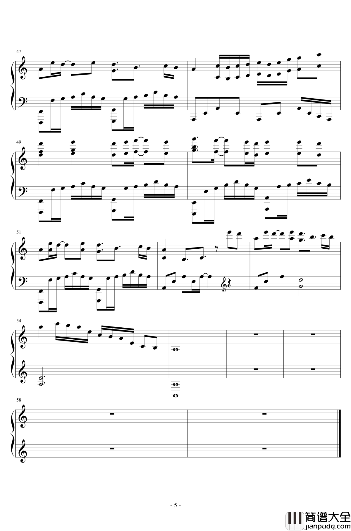 不染钢琴谱_香蜜沉沉烬如霜插曲_毛不易