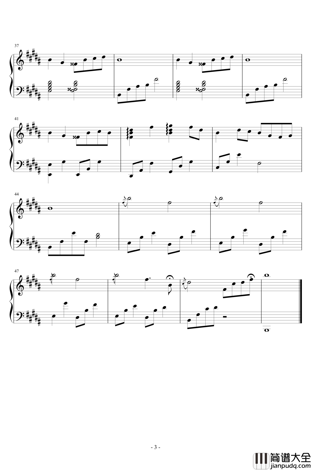 今晩はお月さん钢琴谱_钢琴独奏版_Humbert_Humbert