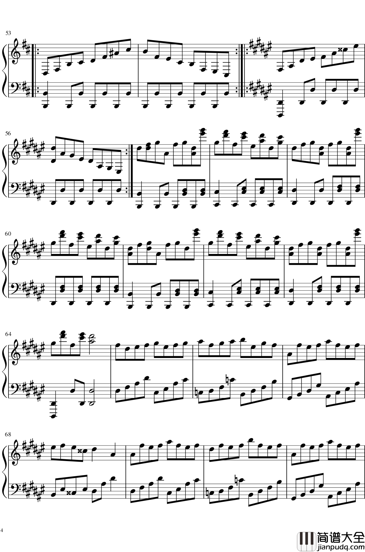 九月のパンプキン钢琴谱_触手猴_东方绀珠传_东方project