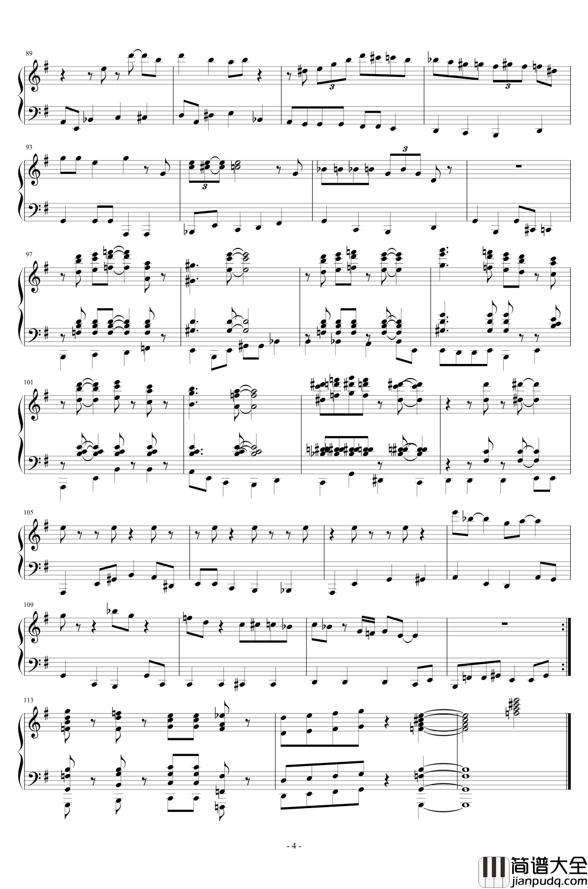 SWEET_SUE,_JUST_YOU钢琴谱_大野雄二