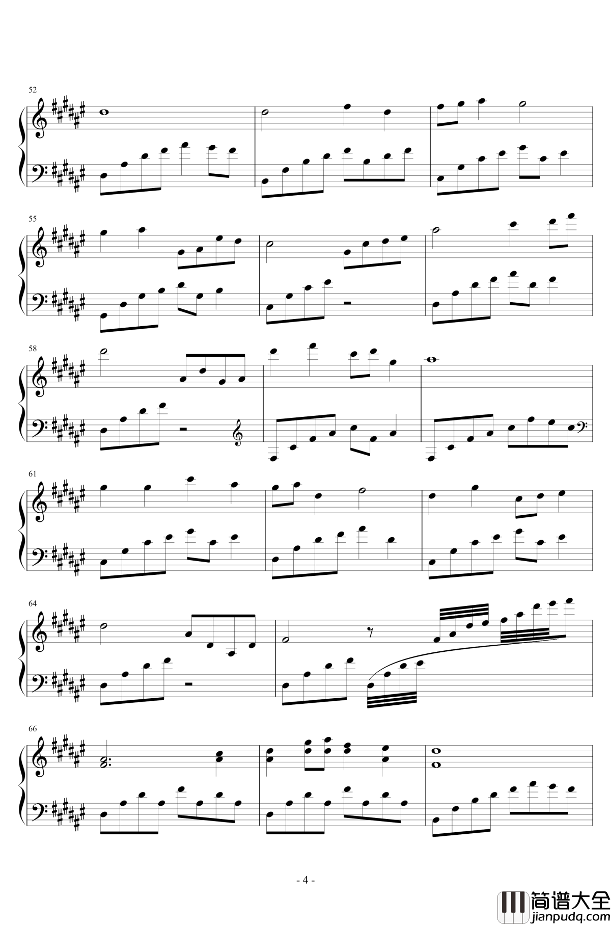 云水禅心钢琴谱_完美独奏版_ediq