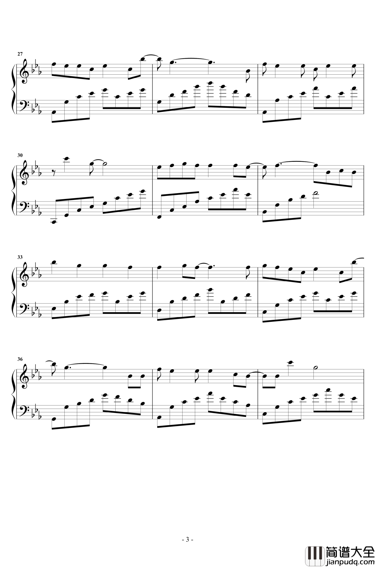 别再闹了钢琴谱_毛不易