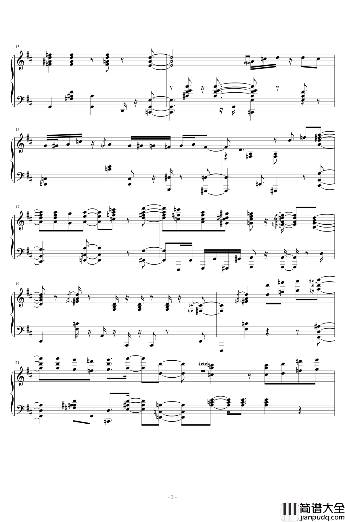 YAHAMA_P115_Demo_Bright_Piano钢琴谱_YAHAMA