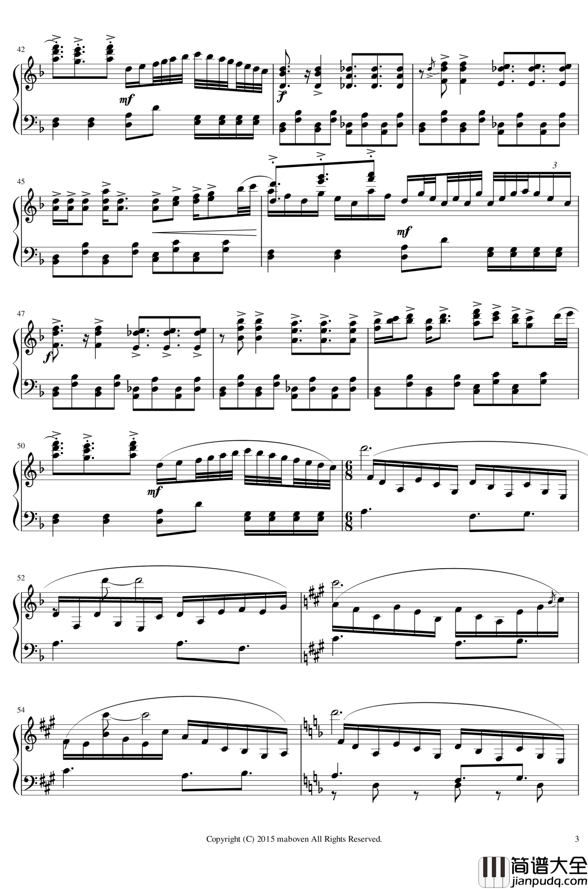 神秘的人偶钢琴谱_东方project