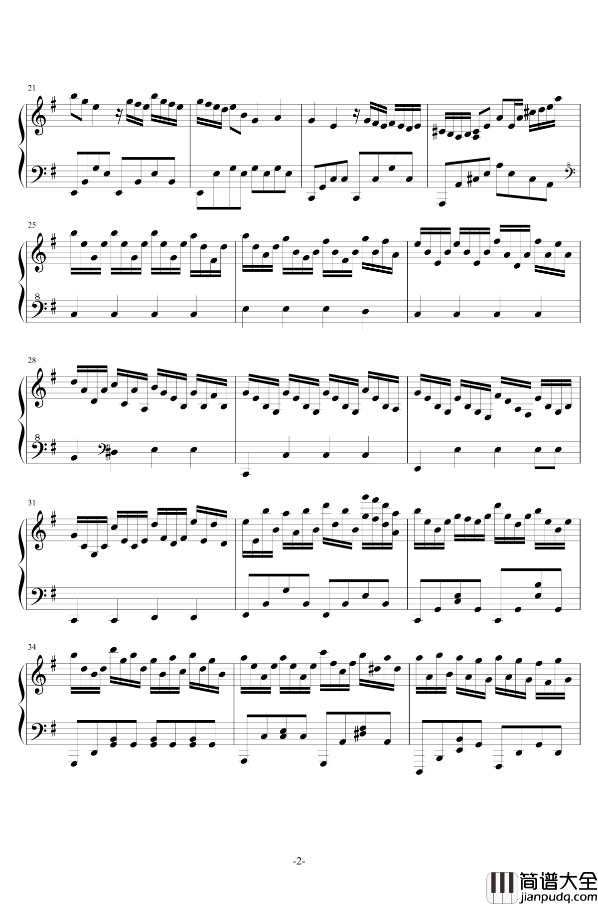 The_End钢琴谱_跳舞的线