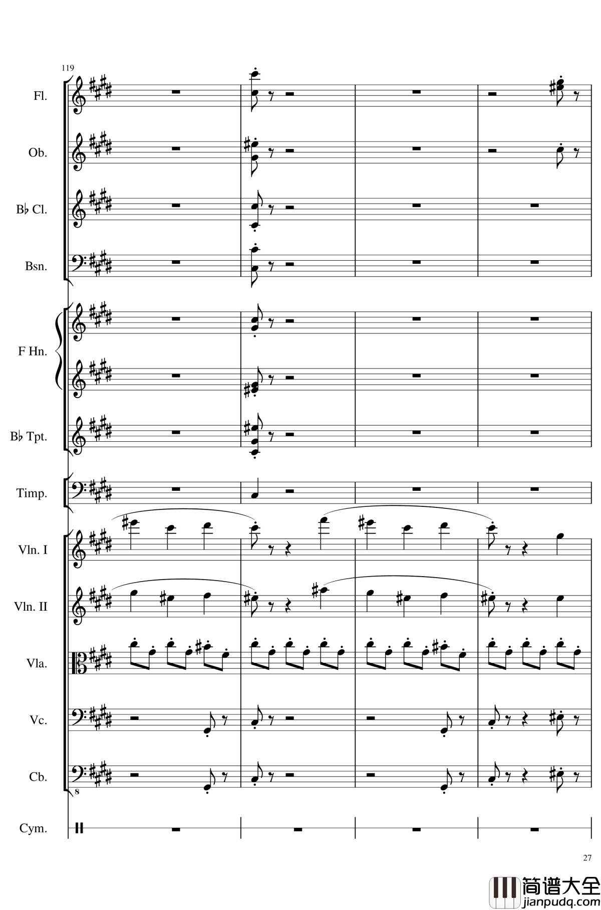 4_Contredanse_for_Chamber_Orchestra,_Op.120钢琴谱_No.3_一个球