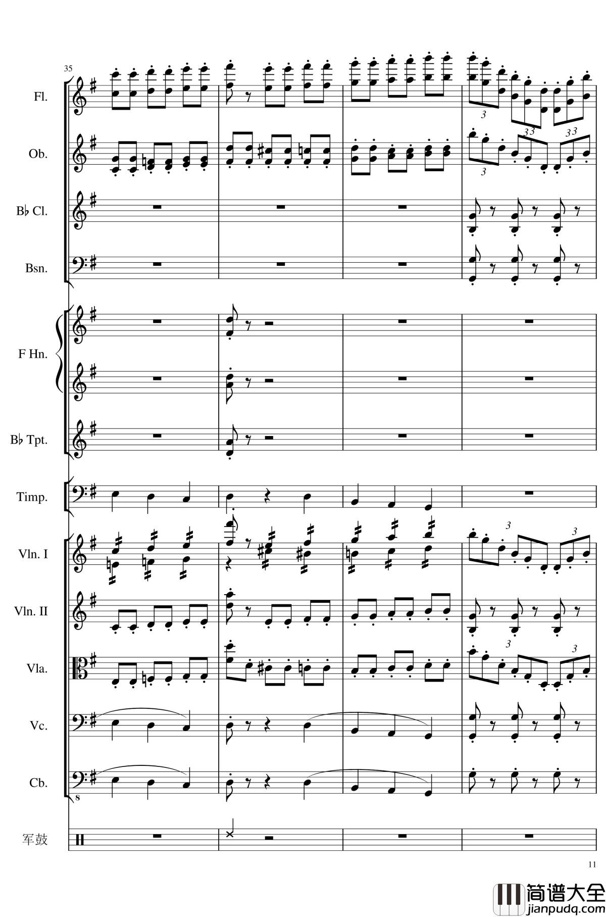 4_Contredanse_for_Chamber_Orchestra,_Op.120钢琴谱_No.4_一个球