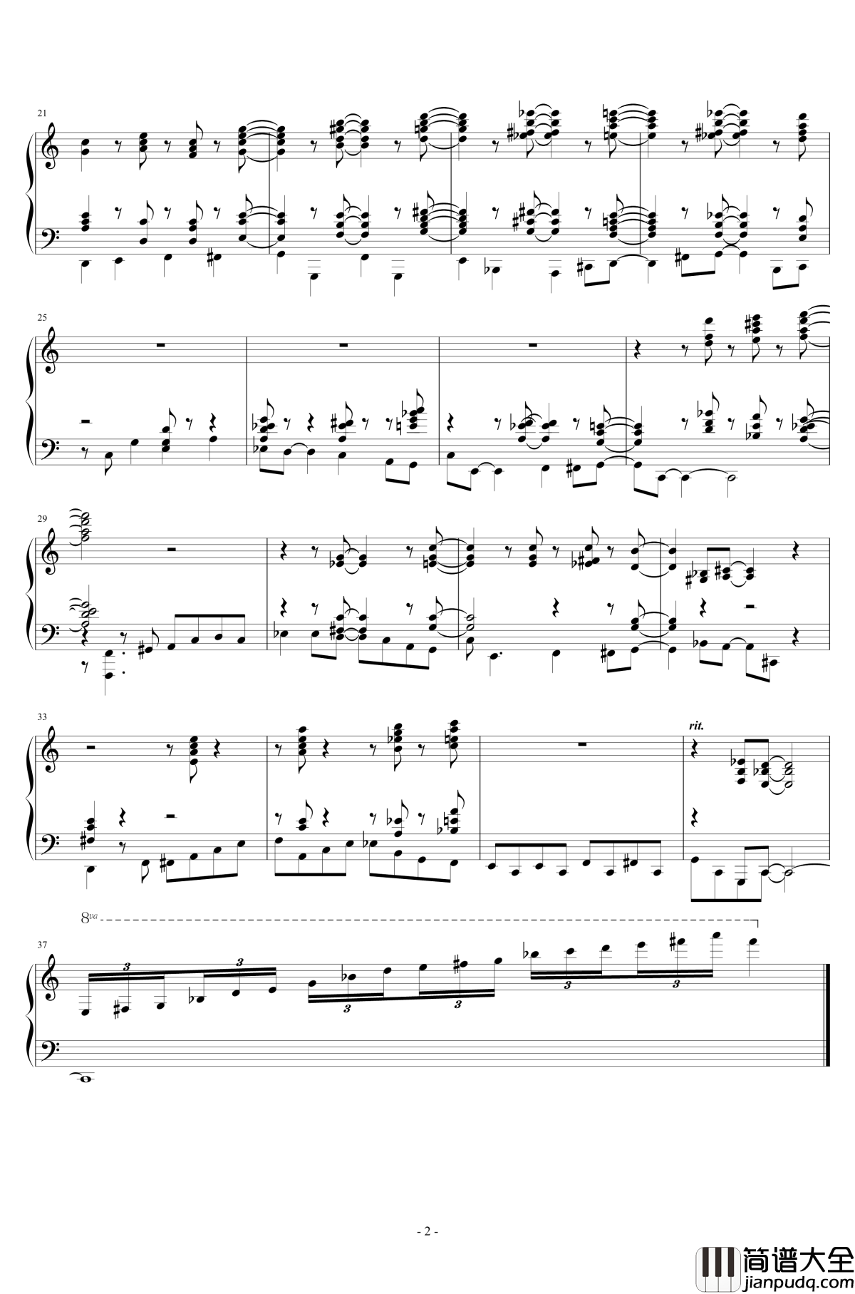 YAHAMA_P115_Demo_woodbass钢琴谱_YAHAMA