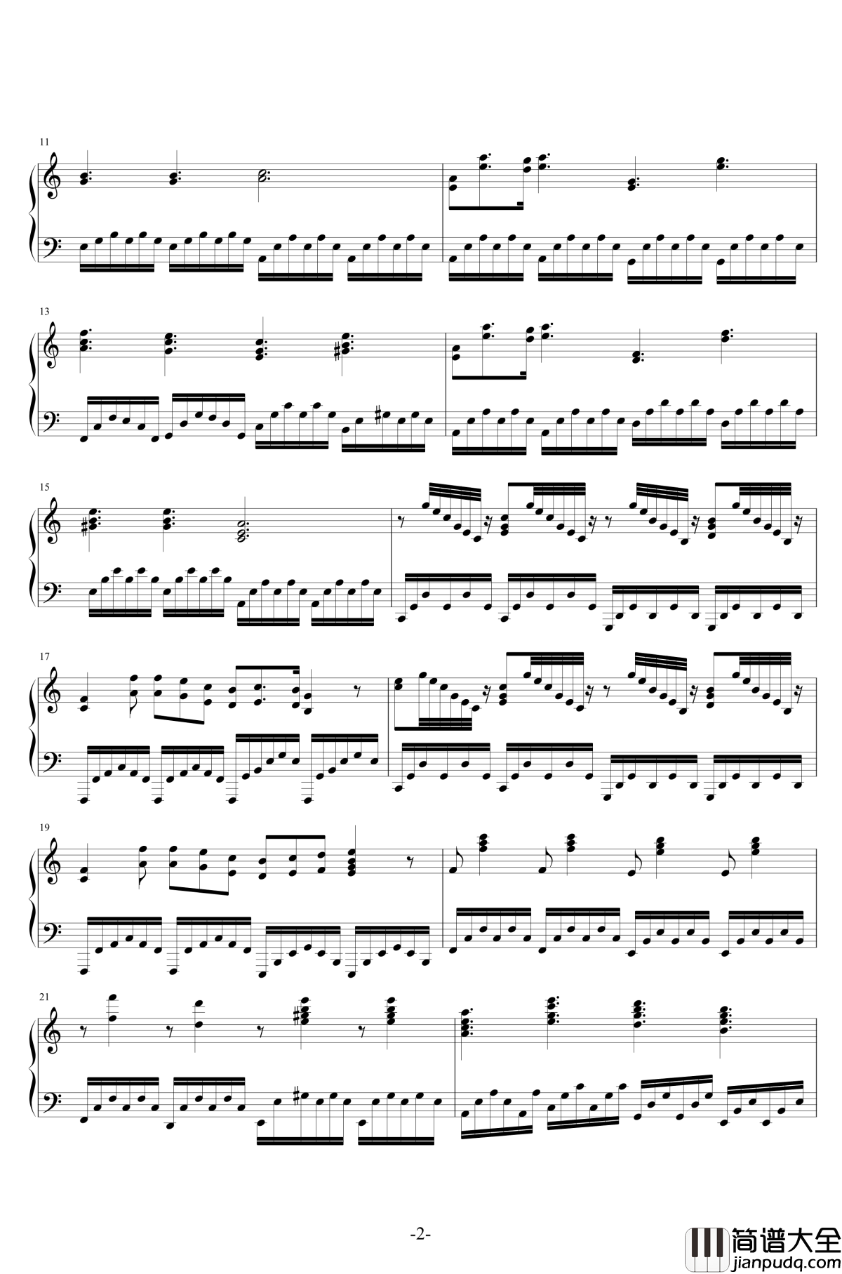 暗涌钢琴谱_纯演奏版，完美版_王菲