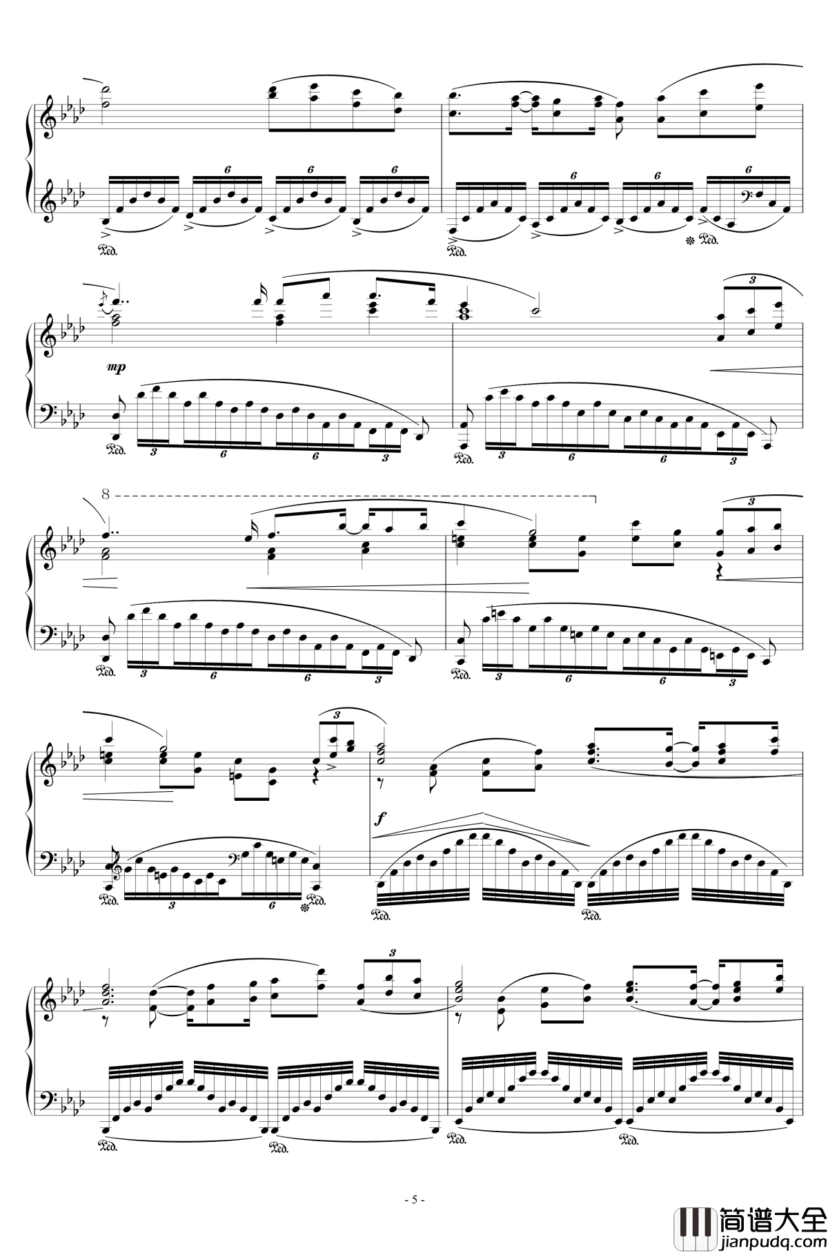 留恋钢琴谱_powerpower