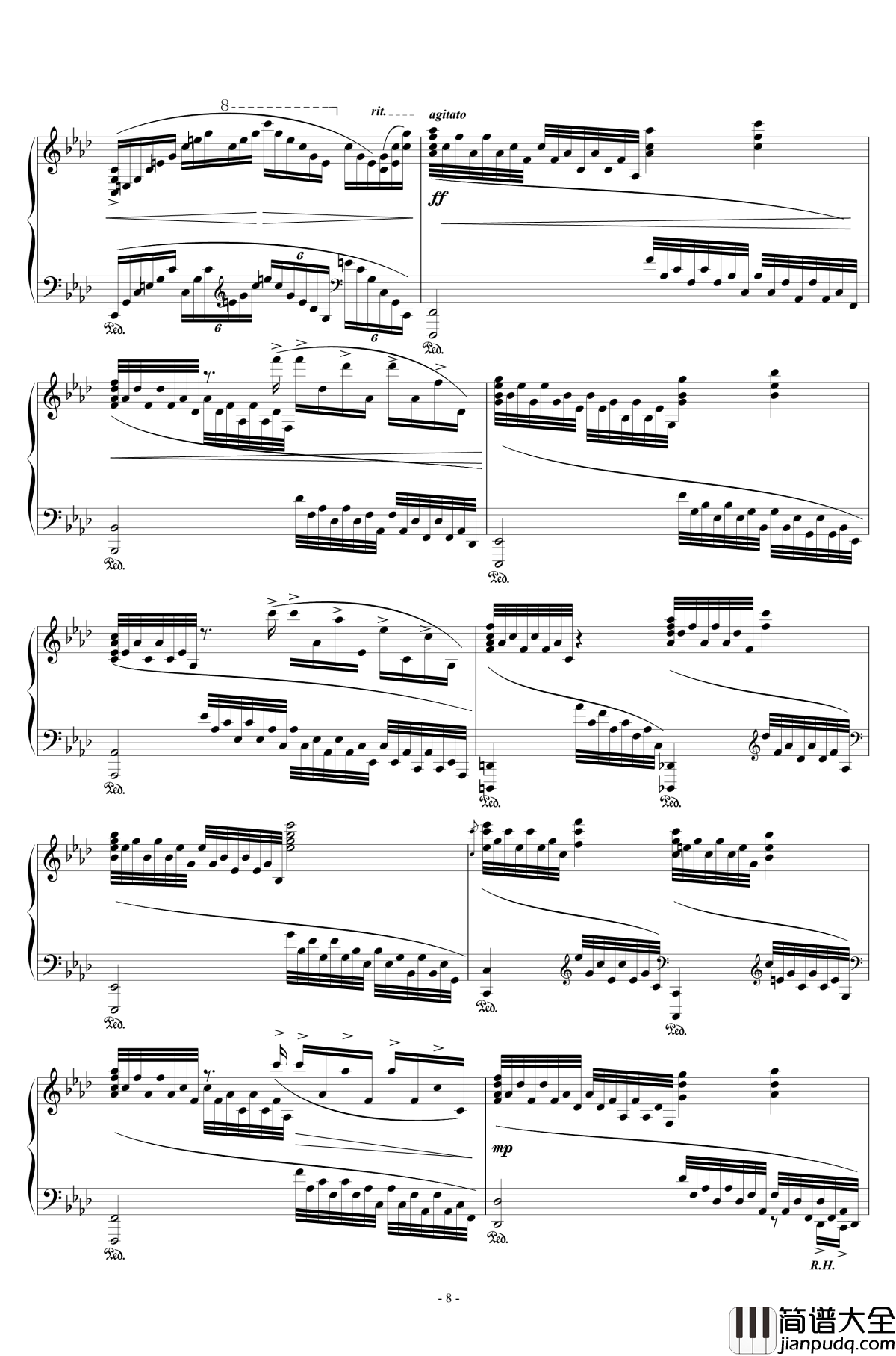 留恋钢琴谱_powerpower