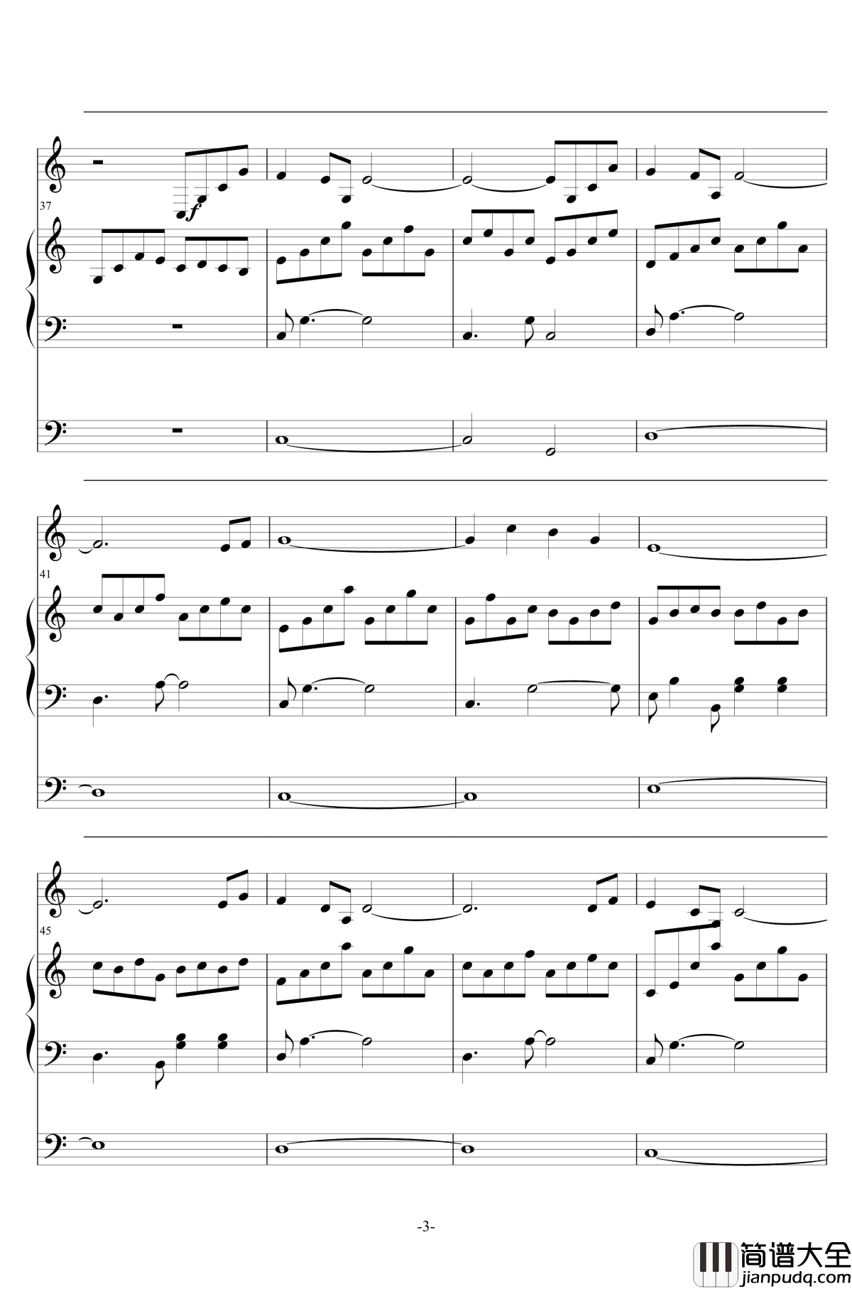 Wonderful_Day钢琴谱_无打击乐_王子变青蛙